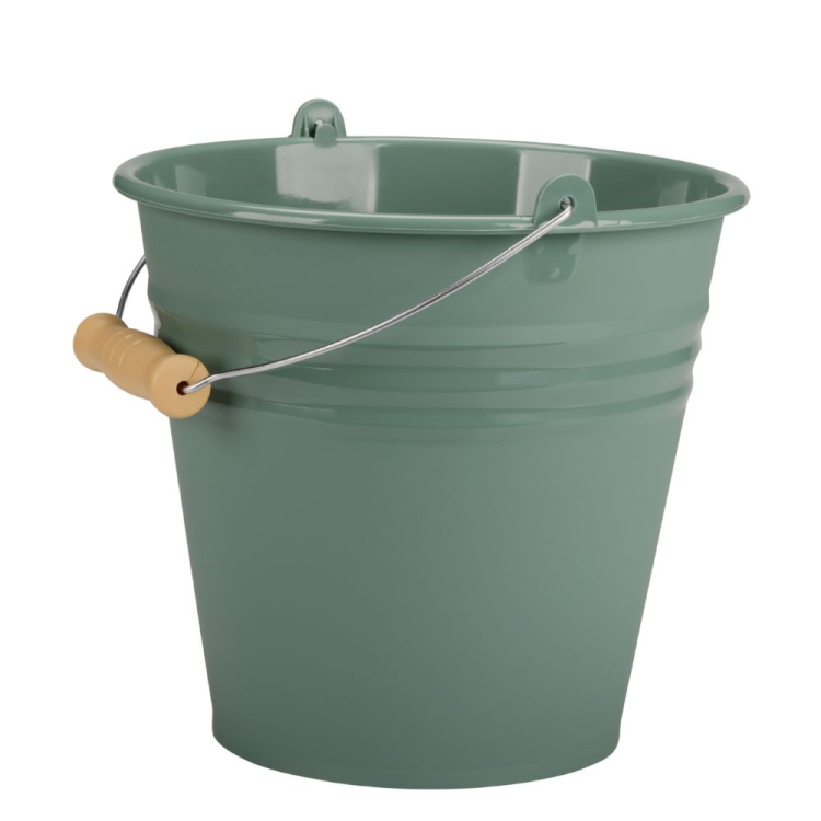 Wiadro z metalową rączką MEGI 5l zielony